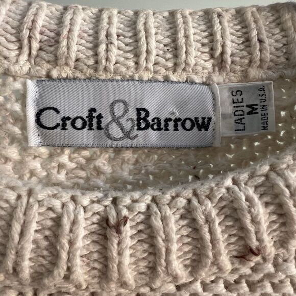 Vintage Made in USA Croft and Barrow Knit Pullover Sweater Women's Size Medium - Picture 5 of 7